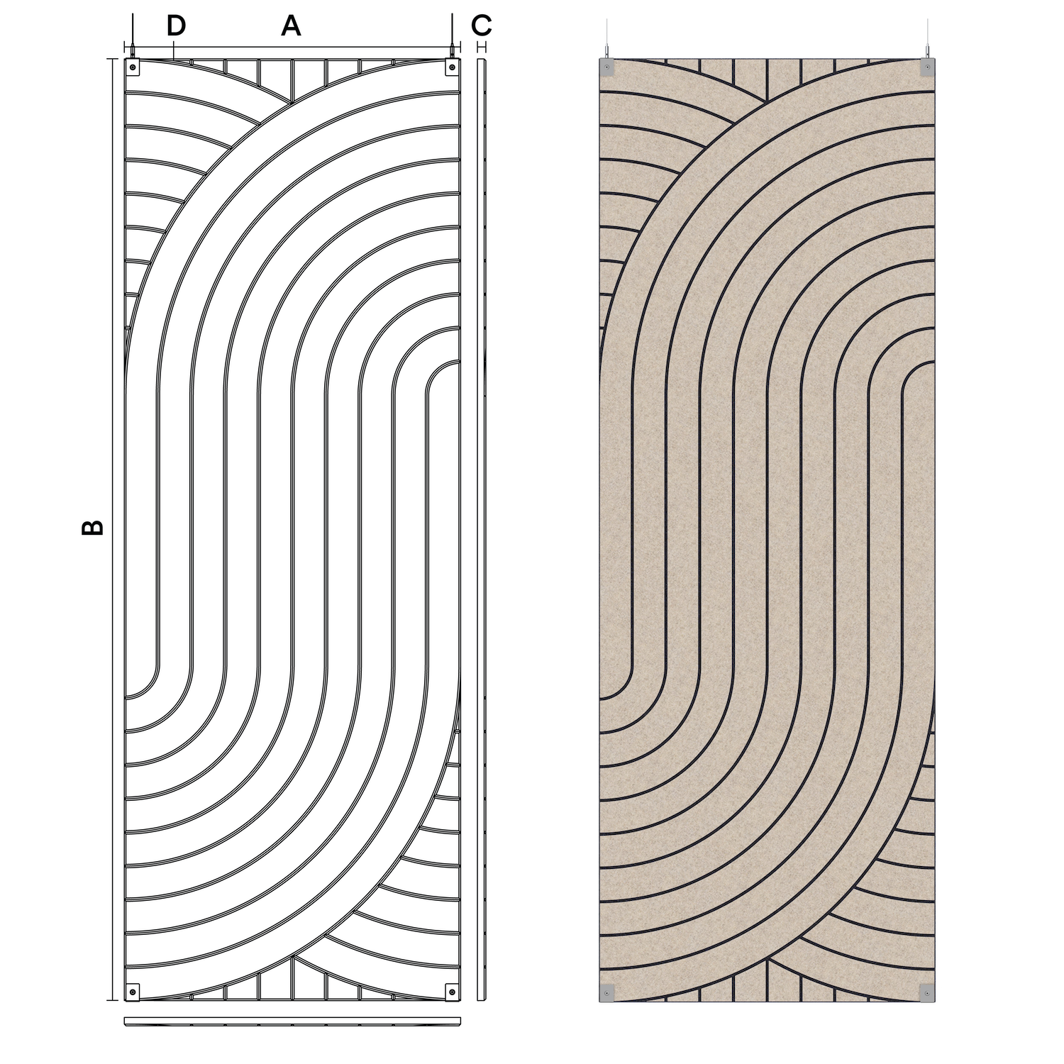 Floating Flow Pinstripe