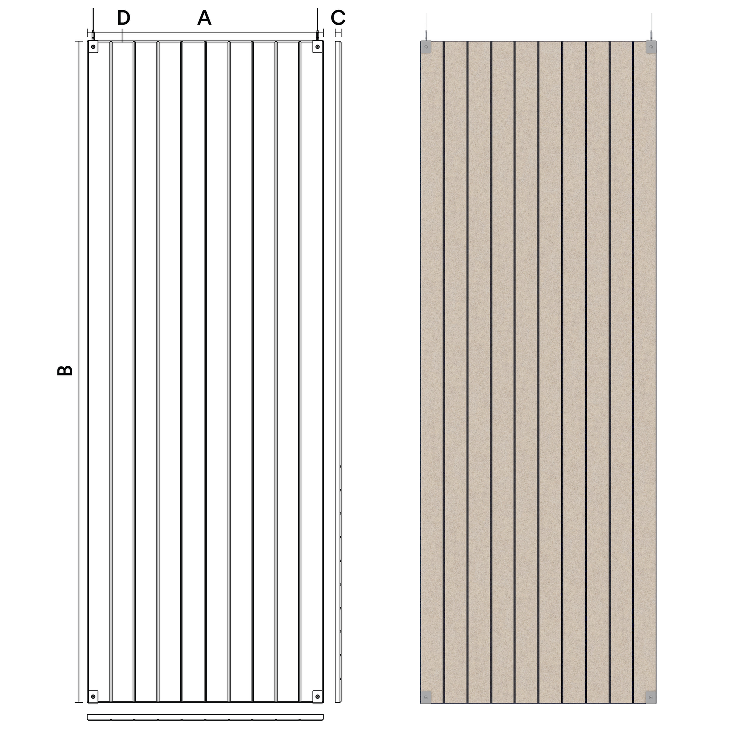 Floating Straight Pinstripe