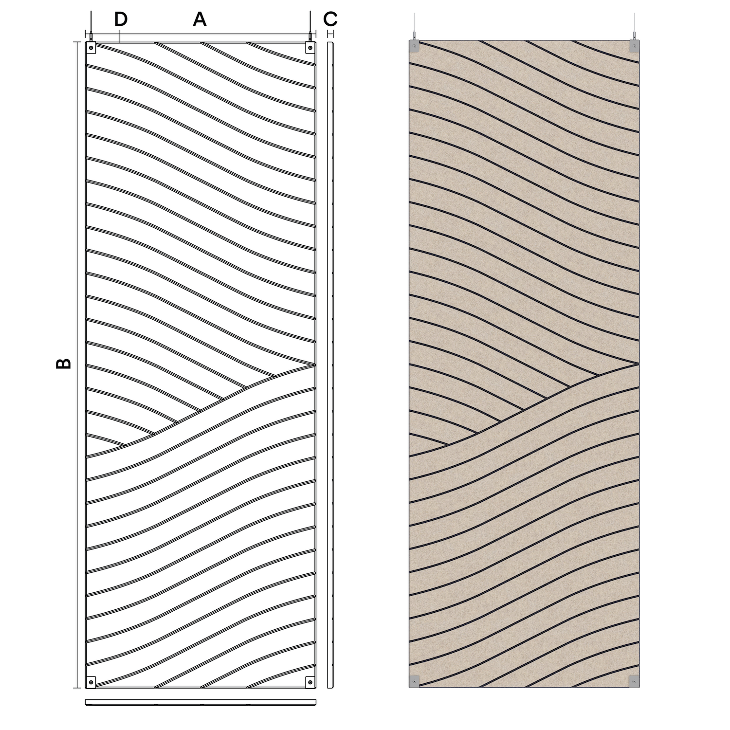 Floating Wave Pinstripe