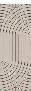 BAUX X-FELT Floating Panels Flow Pinstripe
