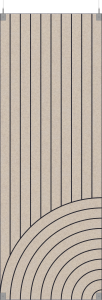 BAUX X-FELT Floating Panels Ripple Pinstripe