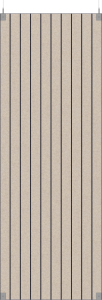 BAUX X-FELT Floating Panels Straight Pinstripe