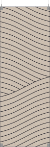 BAUX X-FELT Floating Panels Wave Pinstripe