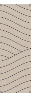 BAUX X-FELT Floating Panels Wave Widestripe